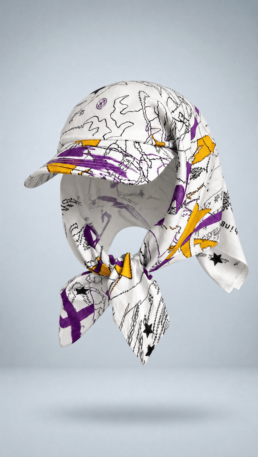 Abstract Bandana Hat - Shade State -