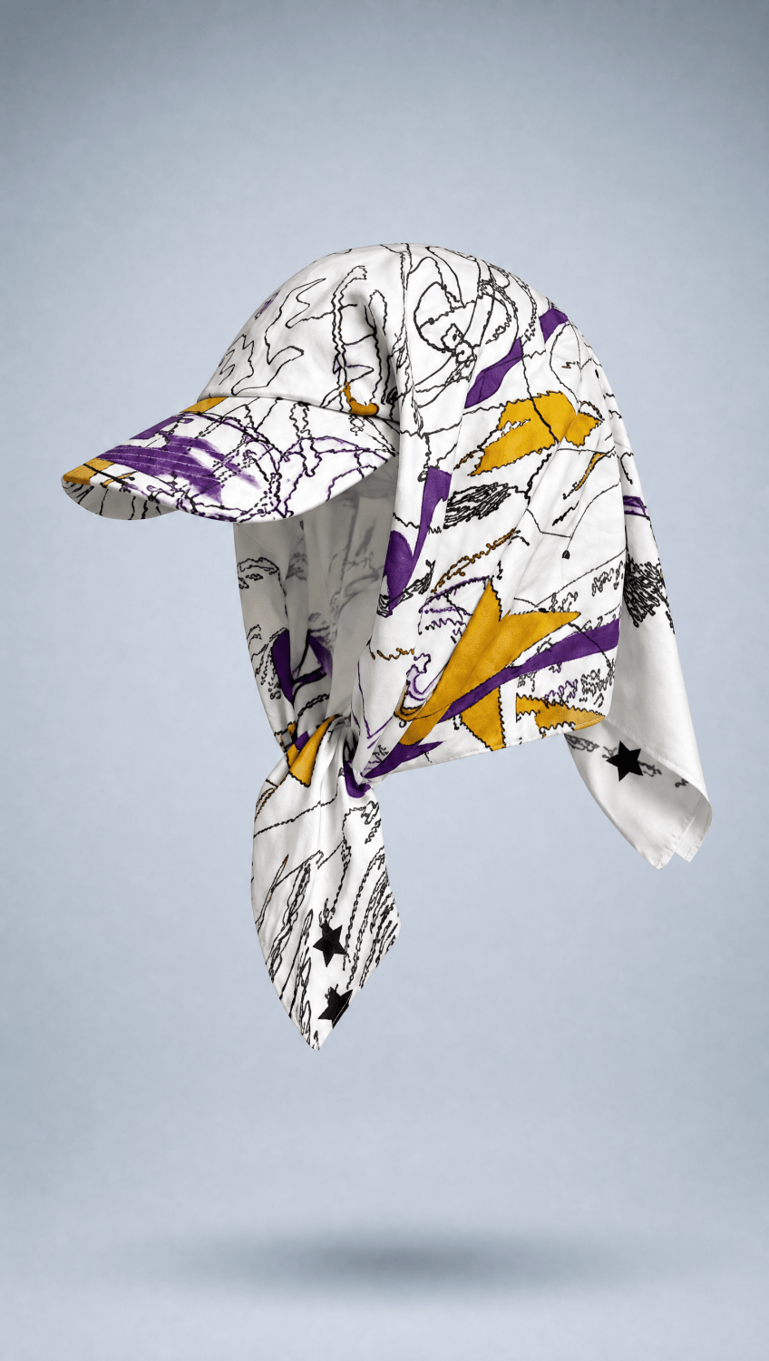 Abstract Bandana Hat - Shade State -